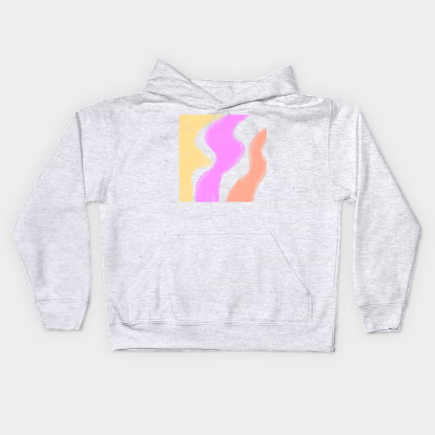 Colorful watercolor abstract texture Kids Hoodie by Artistic_st
